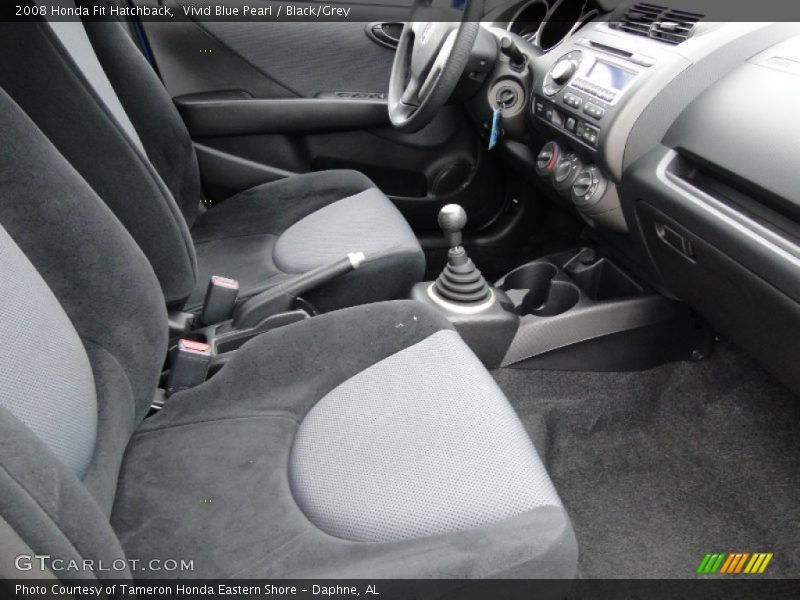  2008 Fit Hatchback Black/Grey Interior