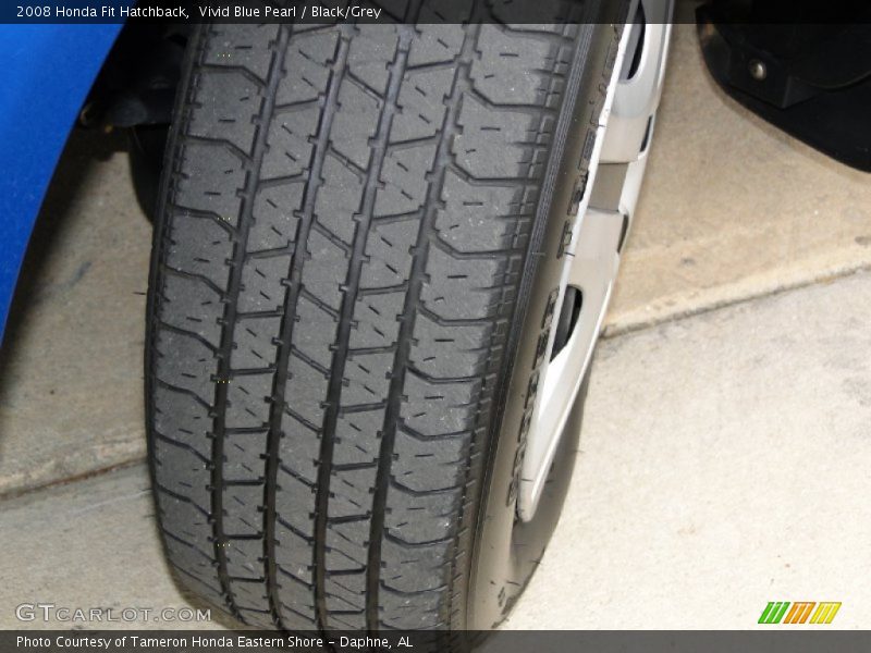 Vivid Blue Pearl / Black/Grey 2008 Honda Fit Hatchback