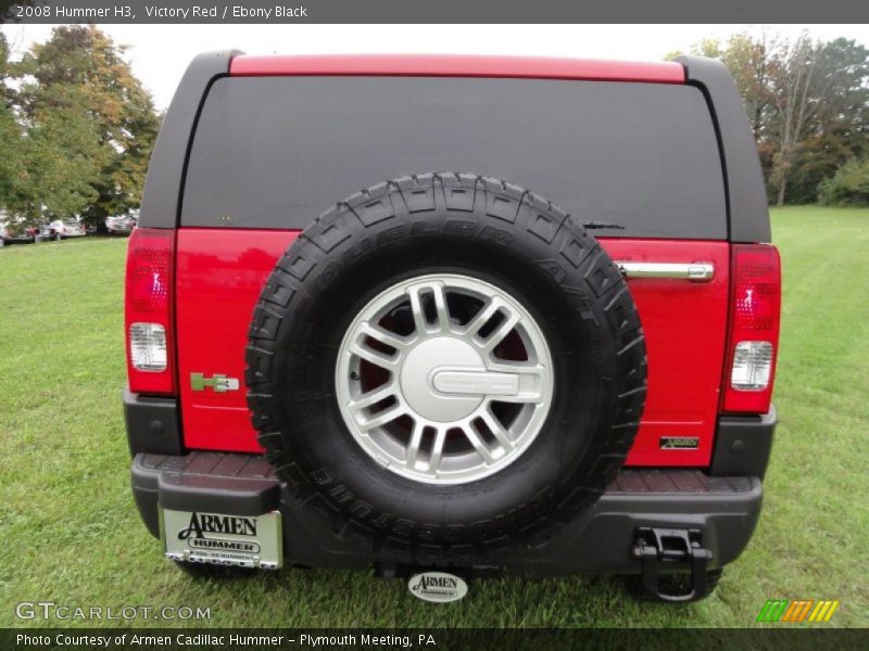 Victory Red / Ebony Black 2008 Hummer H3