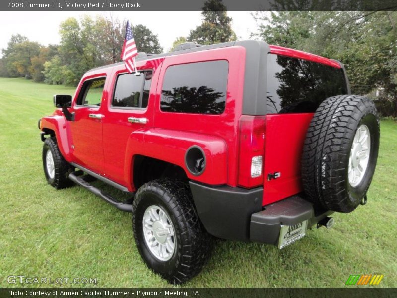 Victory Red / Ebony Black 2008 Hummer H3