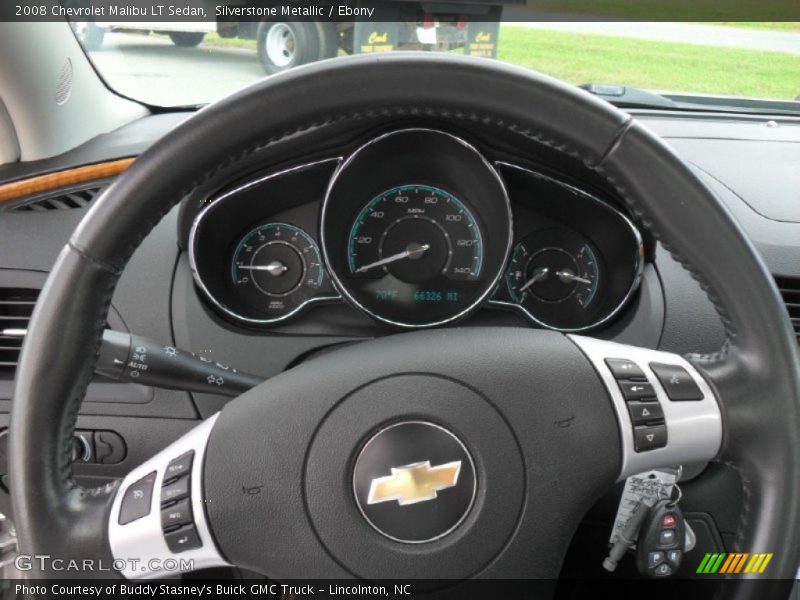 Silverstone Metallic / Ebony 2008 Chevrolet Malibu LT Sedan