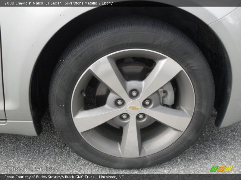 Silverstone Metallic / Ebony 2008 Chevrolet Malibu LT Sedan