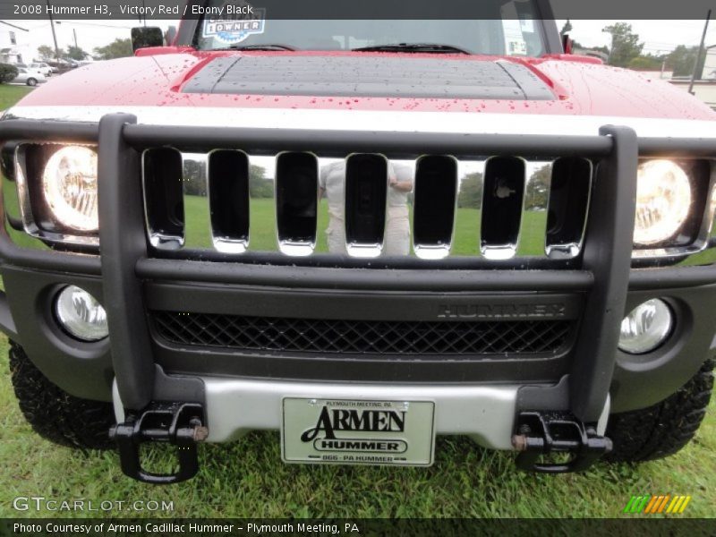 Victory Red / Ebony Black 2008 Hummer H3