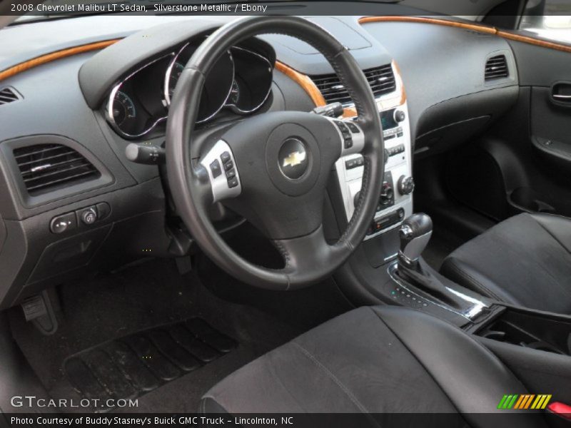 Silverstone Metallic / Ebony 2008 Chevrolet Malibu LT Sedan