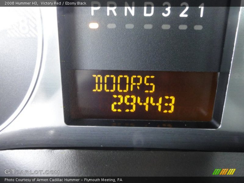 Victory Red / Ebony Black 2008 Hummer H3