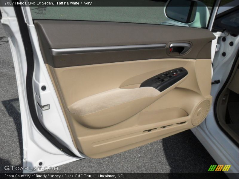 Taffeta White / Ivory 2007 Honda Civic EX Sedan
