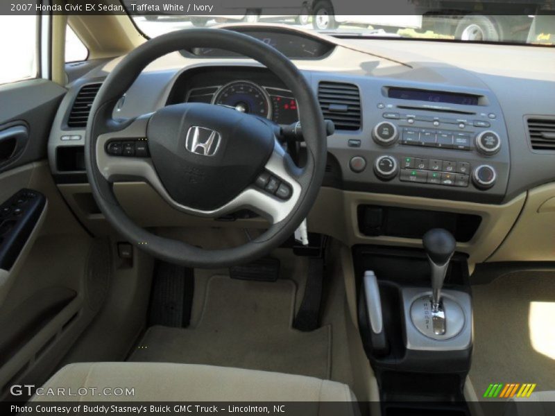 Taffeta White / Ivory 2007 Honda Civic EX Sedan
