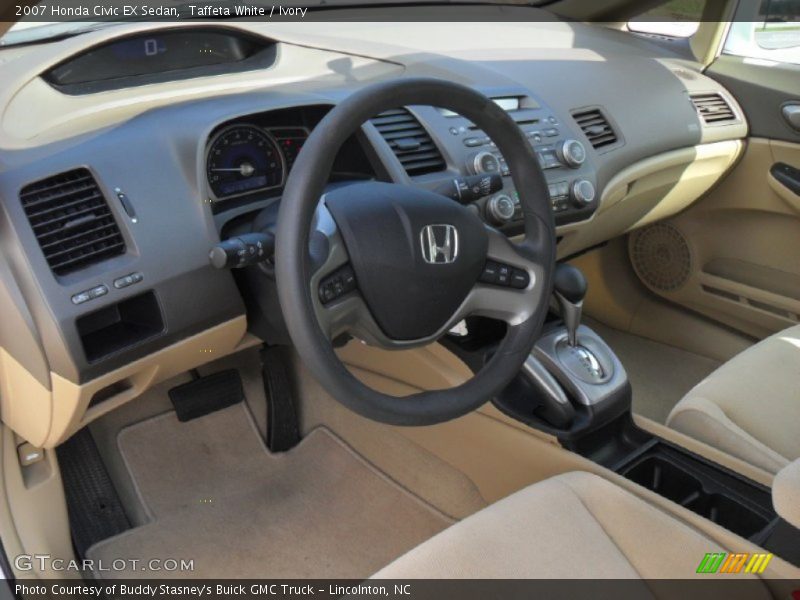 Taffeta White / Ivory 2007 Honda Civic EX Sedan