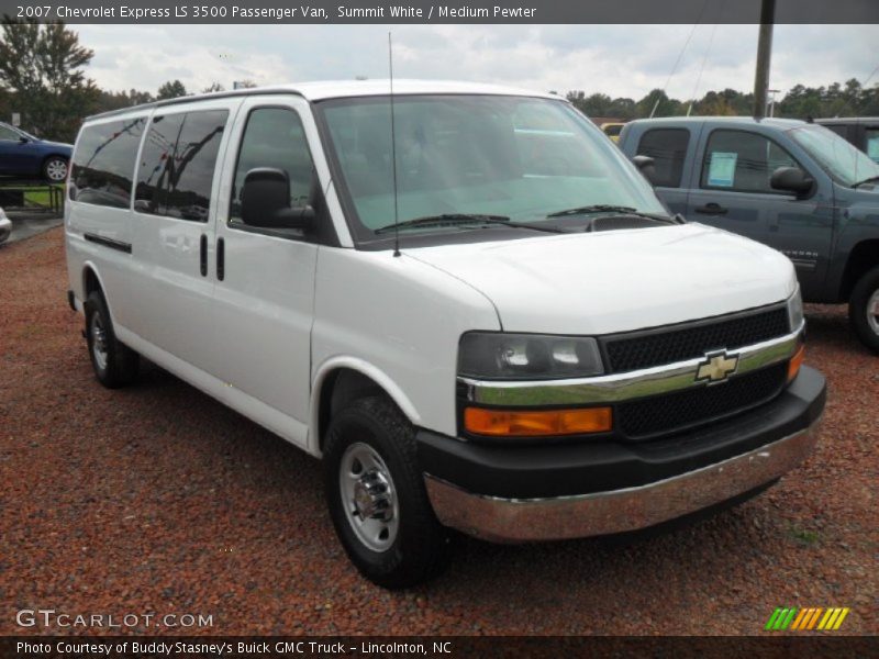 Summit White / Medium Pewter 2007 Chevrolet Express LS 3500 Passenger Van