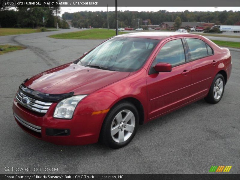 Merlot Metallic / Charcoal Black 2006 Ford Fusion SE