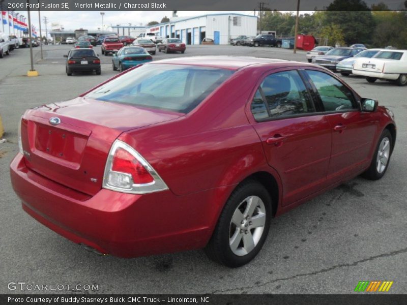Merlot Metallic / Charcoal Black 2006 Ford Fusion SE