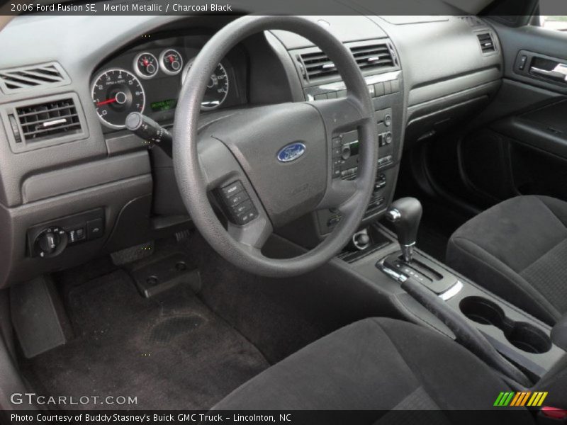 Merlot Metallic / Charcoal Black 2006 Ford Fusion SE