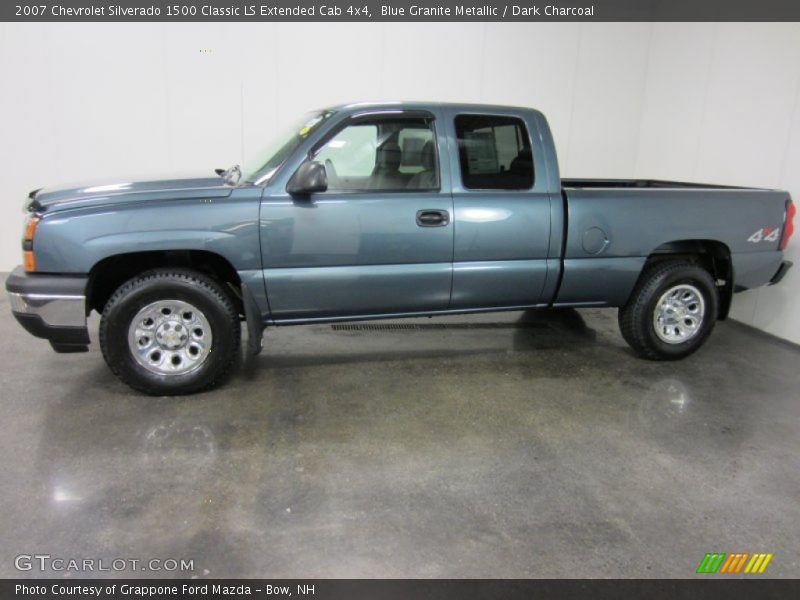 Blue Granite Metallic / Dark Charcoal 2007 Chevrolet Silverado 1500 Classic LS Extended Cab 4x4