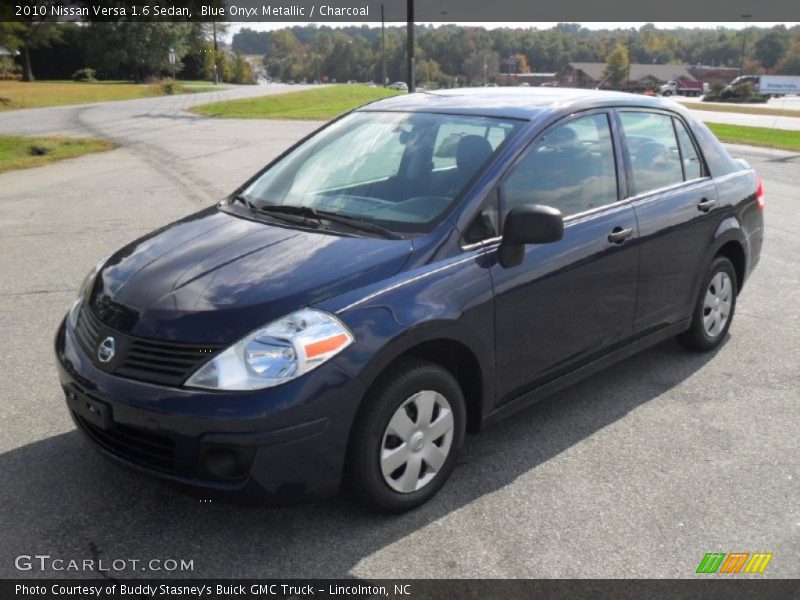Blue Onyx Metallic / Charcoal 2010 Nissan Versa 1.6 Sedan