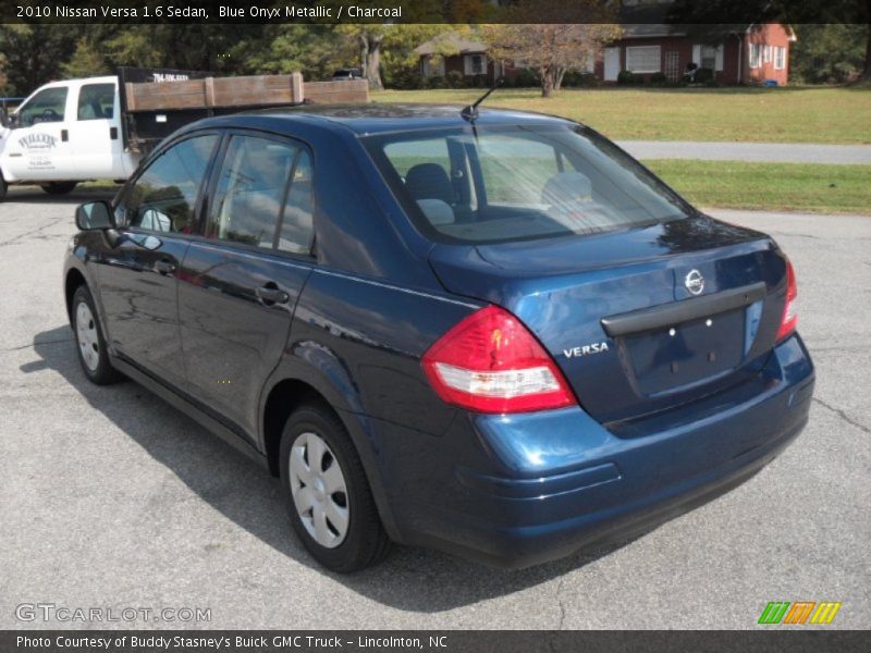 Blue Onyx Metallic / Charcoal 2010 Nissan Versa 1.6 Sedan