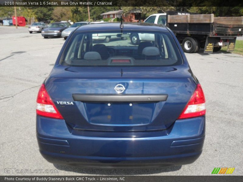 Blue Onyx Metallic / Charcoal 2010 Nissan Versa 1.6 Sedan