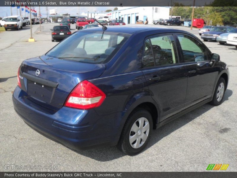 Blue Onyx Metallic / Charcoal 2010 Nissan Versa 1.6 Sedan