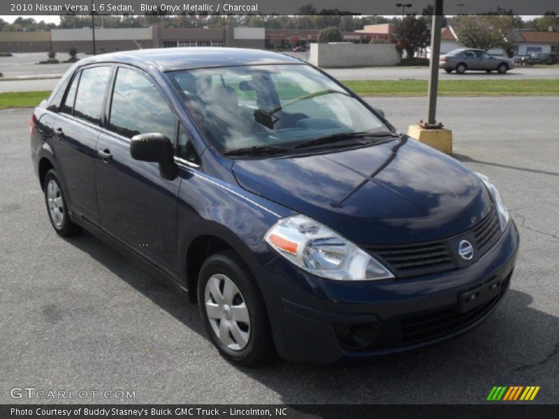 Blue Onyx Metallic / Charcoal 2010 Nissan Versa 1.6 Sedan