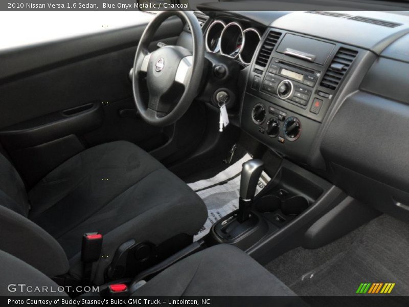 Blue Onyx Metallic / Charcoal 2010 Nissan Versa 1.6 Sedan