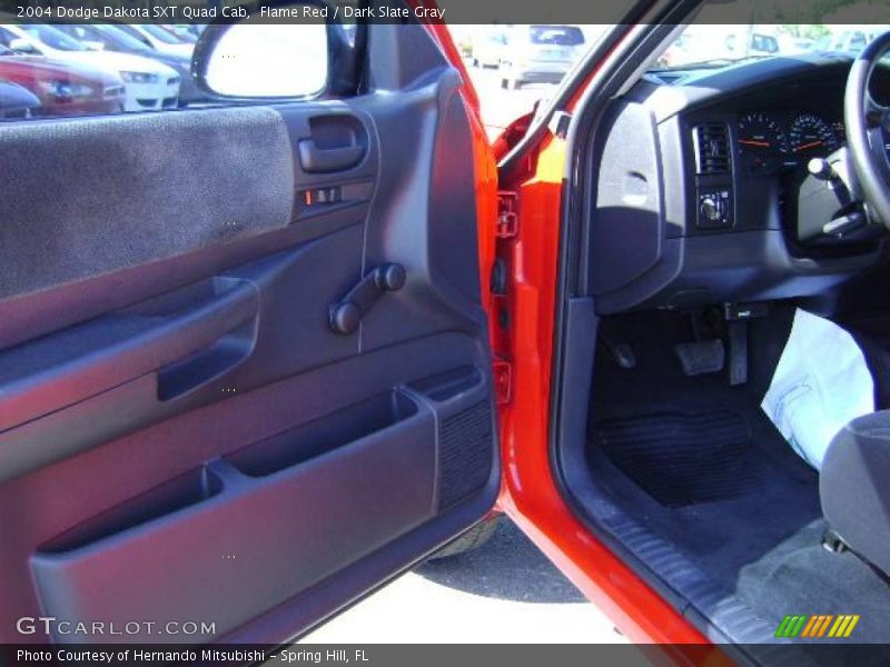 Flame Red / Dark Slate Gray 2004 Dodge Dakota SXT Quad Cab