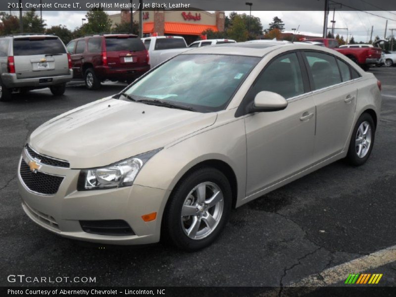 Gold Mist Metallic / Jet Black Leather 2011 Chevrolet Cruze LT