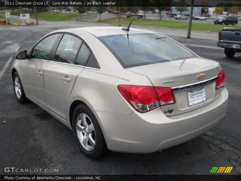 Gold Mist Metallic / Jet Black Leather 2011 Chevrolet Cruze LT