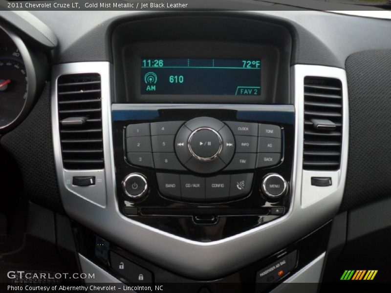 Gold Mist Metallic / Jet Black Leather 2011 Chevrolet Cruze LT