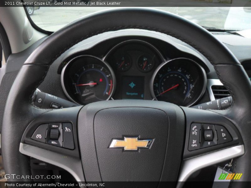 Gold Mist Metallic / Jet Black Leather 2011 Chevrolet Cruze LT