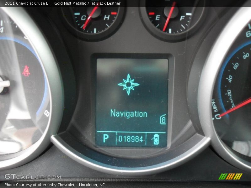 Gold Mist Metallic / Jet Black Leather 2011 Chevrolet Cruze LT