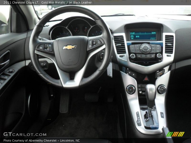Gold Mist Metallic / Jet Black Leather 2011 Chevrolet Cruze LT