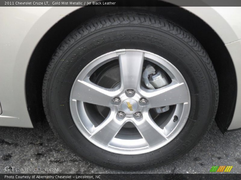 Gold Mist Metallic / Jet Black Leather 2011 Chevrolet Cruze LT
