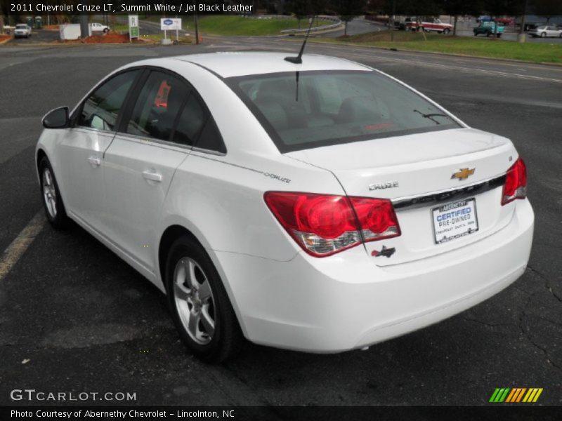 Summit White / Jet Black Leather 2011 Chevrolet Cruze LT