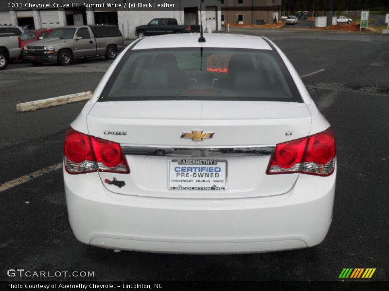 Summit White / Jet Black Leather 2011 Chevrolet Cruze LT