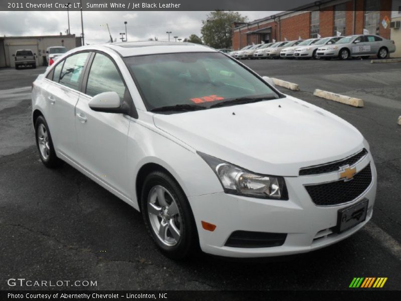 Summit White / Jet Black Leather 2011 Chevrolet Cruze LT