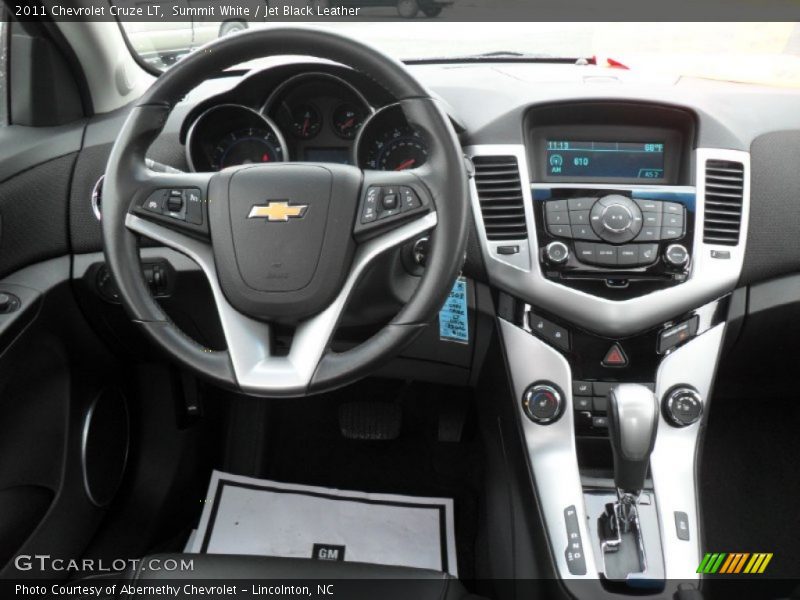 Summit White / Jet Black Leather 2011 Chevrolet Cruze LT