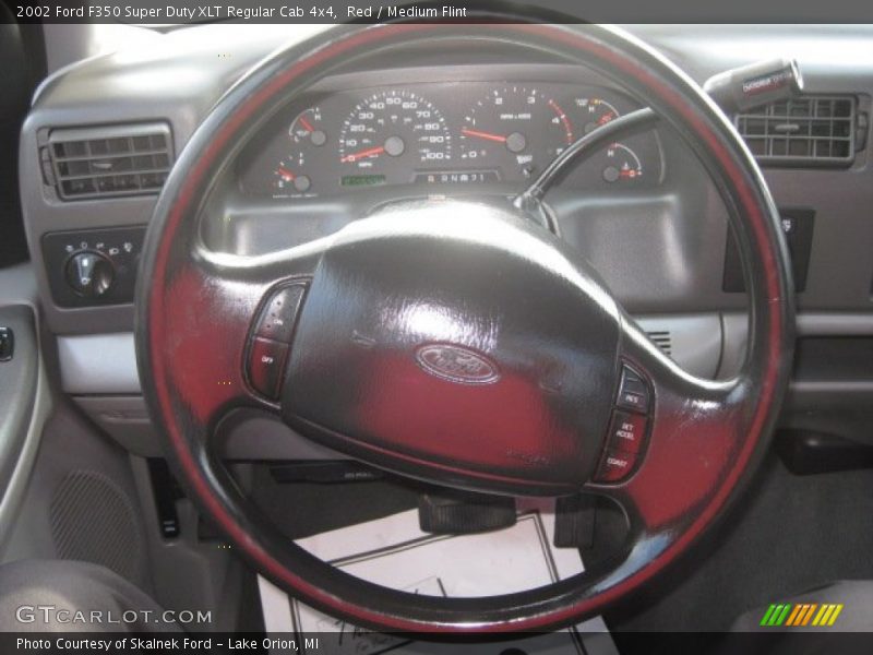 Red / Medium Flint 2002 Ford F350 Super Duty XLT Regular Cab 4x4