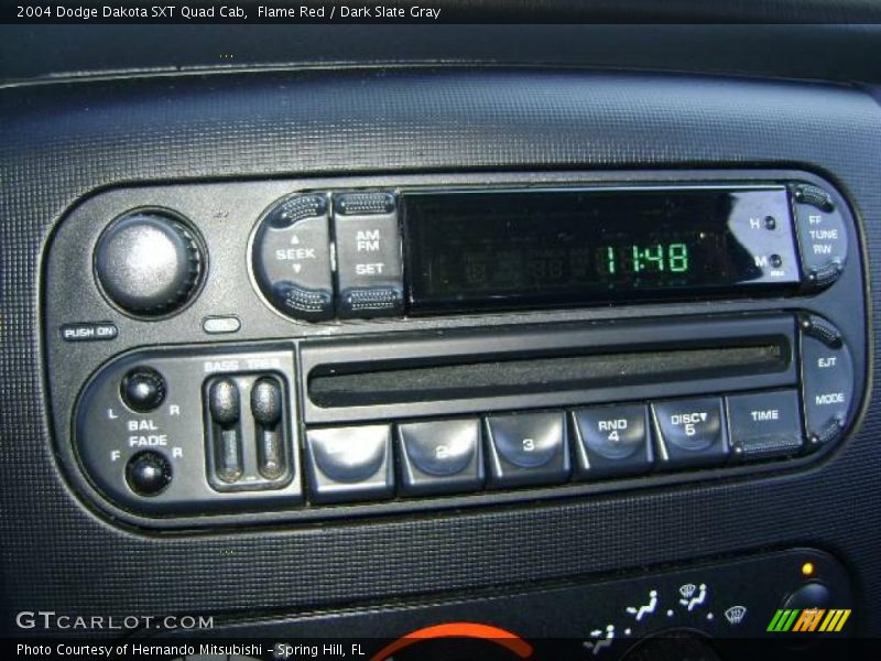 Flame Red / Dark Slate Gray 2004 Dodge Dakota SXT Quad Cab