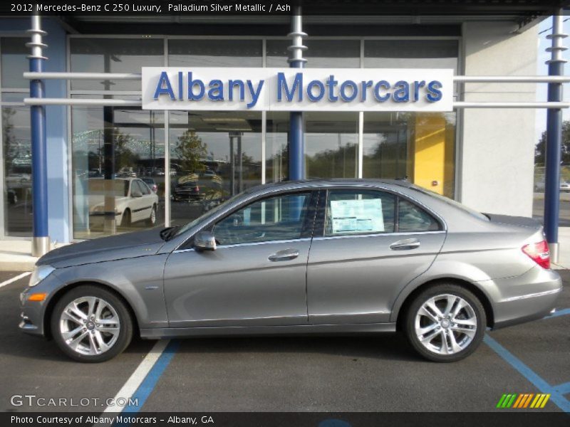 Palladium Silver Metallic / Ash 2012 Mercedes-Benz C 250 Luxury