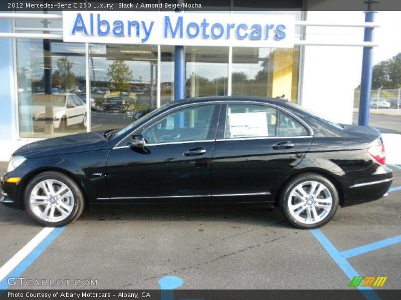 Black / Almond Beige/Mocha 2012 Mercedes-Benz C 250 Luxury