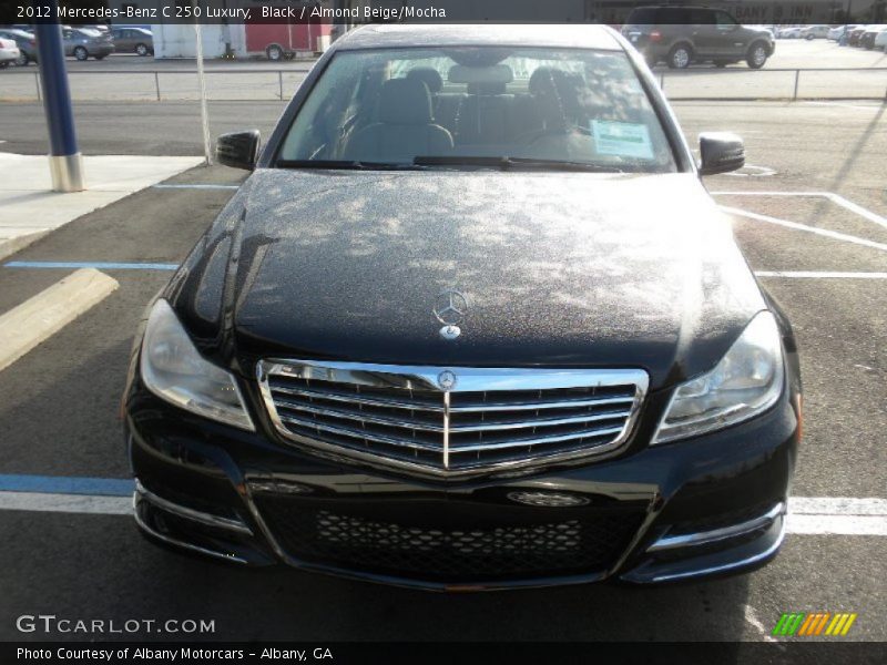 Black / Almond Beige/Mocha 2012 Mercedes-Benz C 250 Luxury