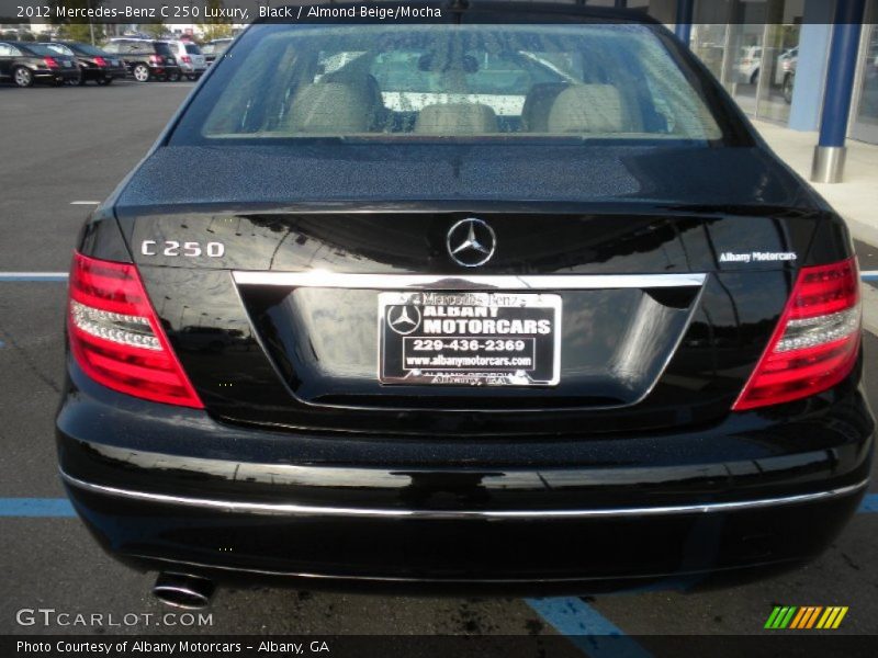 Black / Almond Beige/Mocha 2012 Mercedes-Benz C 250 Luxury