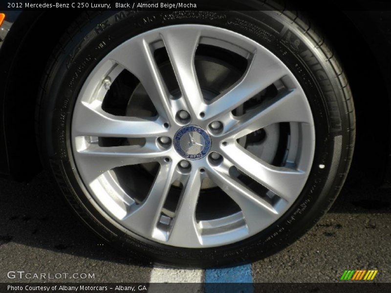 Black / Almond Beige/Mocha 2012 Mercedes-Benz C 250 Luxury