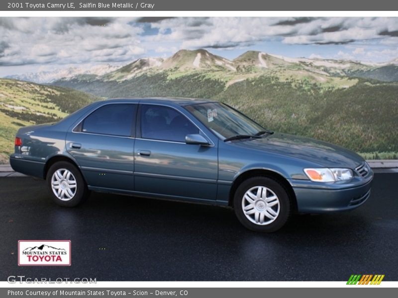 Sailfin Blue Metallic / Gray 2001 Toyota Camry LE