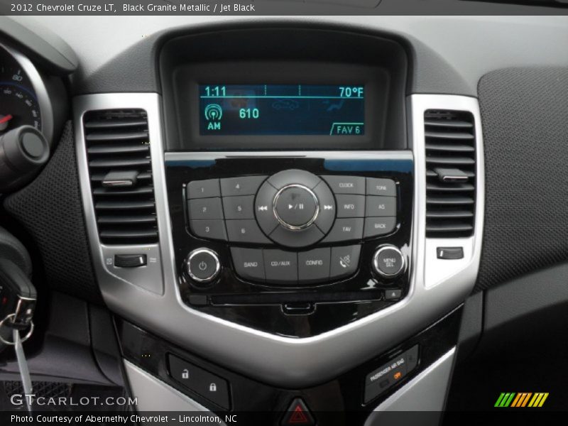 Black Granite Metallic / Jet Black 2012 Chevrolet Cruze LT