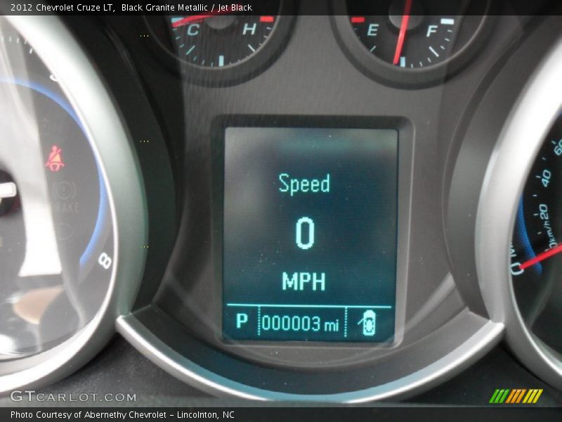Black Granite Metallic / Jet Black 2012 Chevrolet Cruze LT