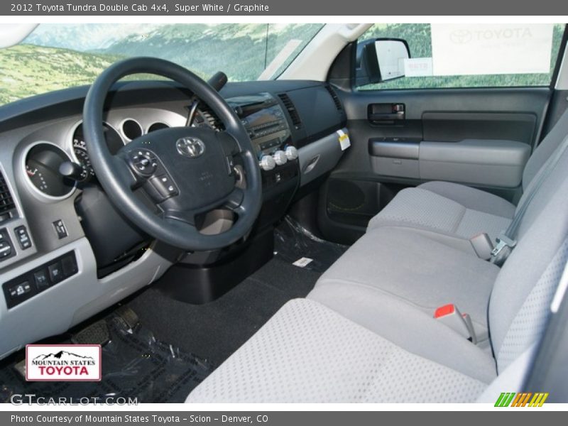 Super White / Graphite 2012 Toyota Tundra Double Cab 4x4