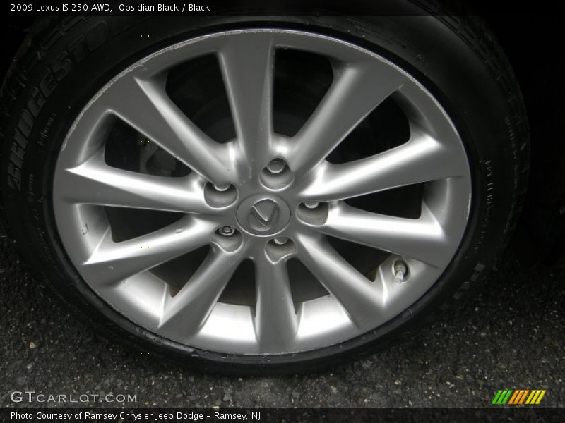 Obsidian Black / Black 2009 Lexus IS 250 AWD