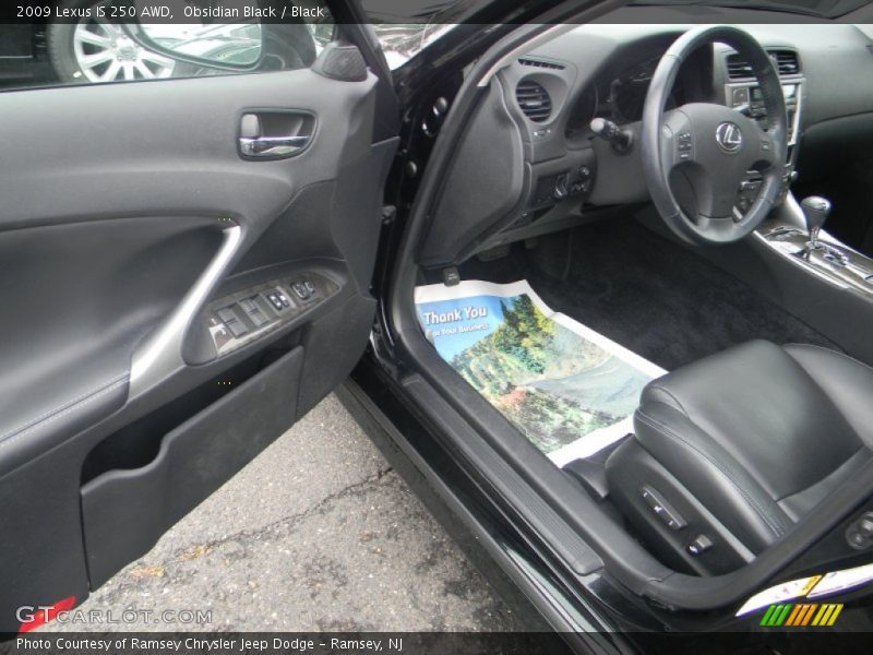 Obsidian Black / Black 2009 Lexus IS 250 AWD