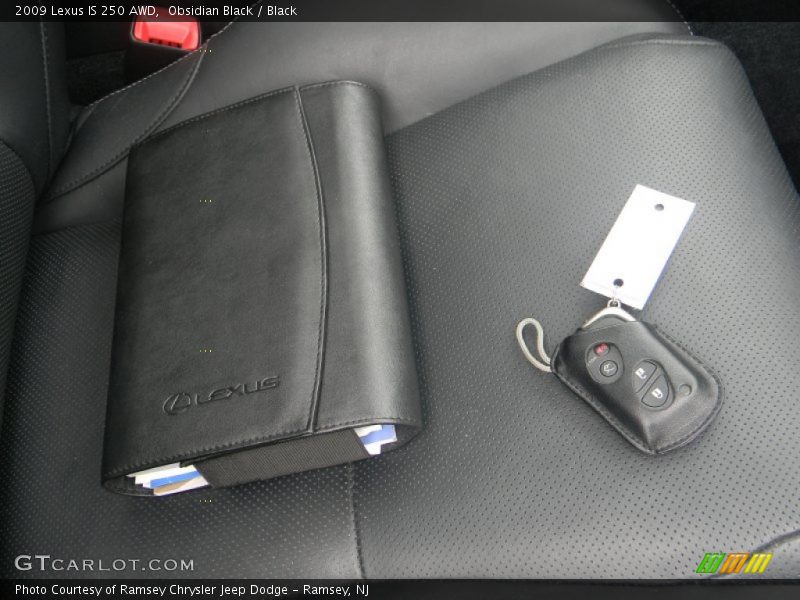 Obsidian Black / Black 2009 Lexus IS 250 AWD