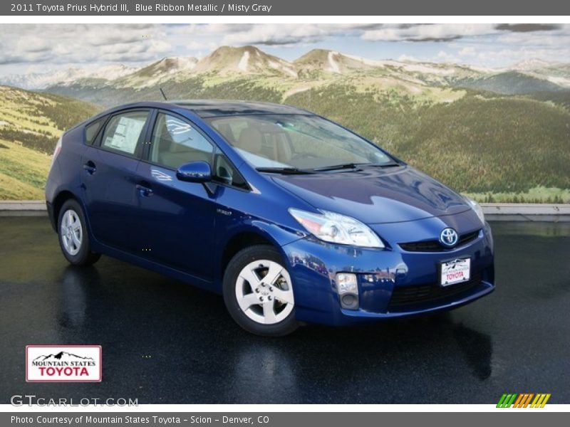Blue Ribbon Metallic / Misty Gray 2011 Toyota Prius Hybrid III